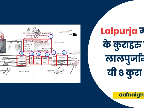 Lalpurja (Jagga dhani praman purja) लालपुर्जामा हुने कुराहरु
