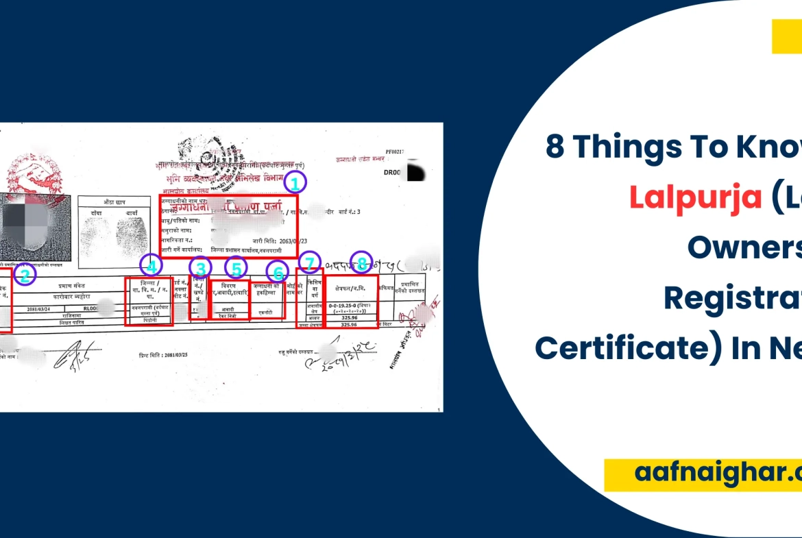 8 things to know in Lalpurja (land Ownership registration certificate of Nepal)